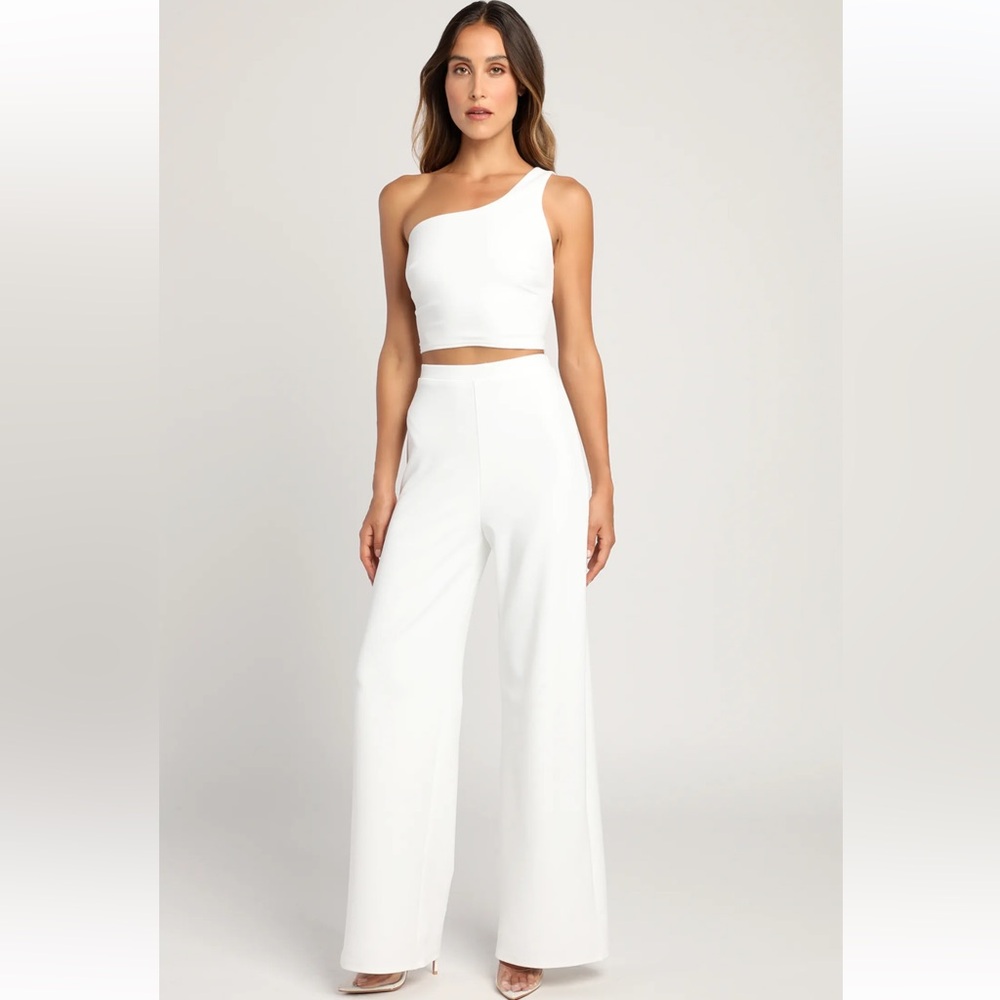 Lulus Ivory Two-Piece Jumpsuit